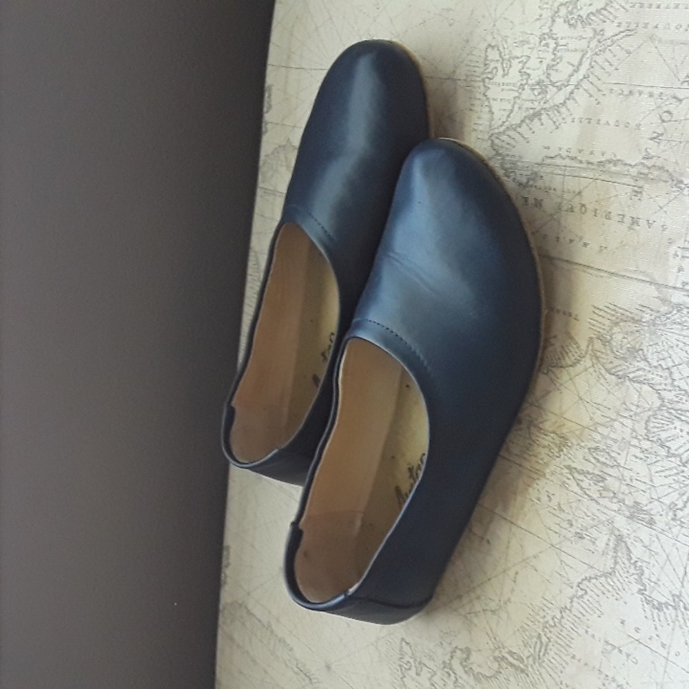 Aintap Turkey Blue Leather Ballet Flats 40